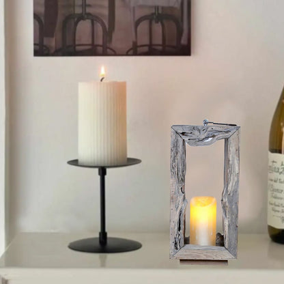 Handmade Rustic Candle Holder – Natural Driftwood Vintage Candlestick