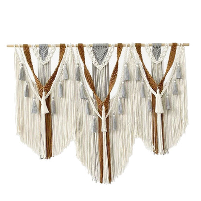 Macrame Wall Hanging Handmade Woven Tapestry Tassel Craft Ornament
