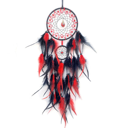 Crystal Dream Catcher Hand-Woven Large Feather Dream Nets For Rooms And Living Rooms