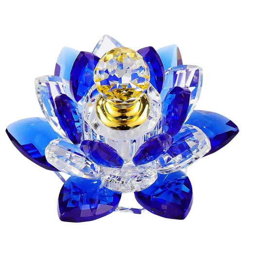 K9 Crystal Lotus Perfume Bottle - Handcrafted Refillable Mini Bottle Gift Box for Holidays
