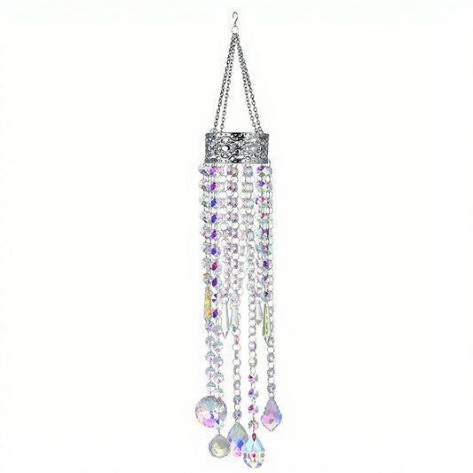 Planet Shape Gold Suncatcher Crystal Prism Suncatcher   Windchime Decor