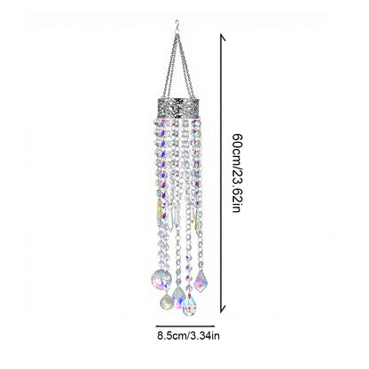 Planet Shape Gold Suncatcher Crystal Prism Suncatcher   Windchime Decor