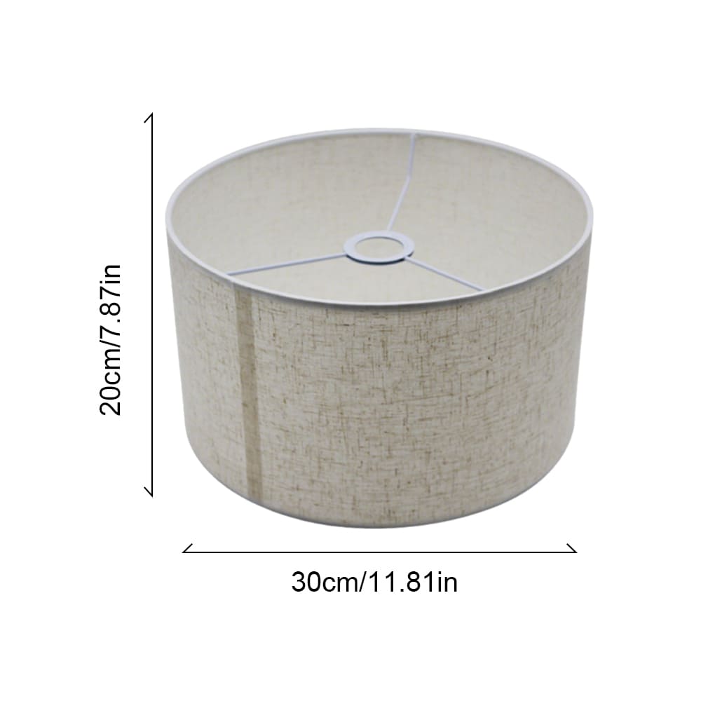 Natural Linen Lampshade Three-Piece Set Detachable Floor Lamp Folding