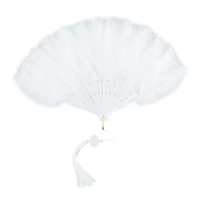 White Lace folding Hand Fan
