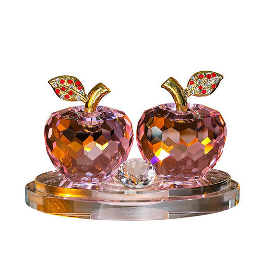 Crystal Apple Interior Craft Hanging Car Air Freshener