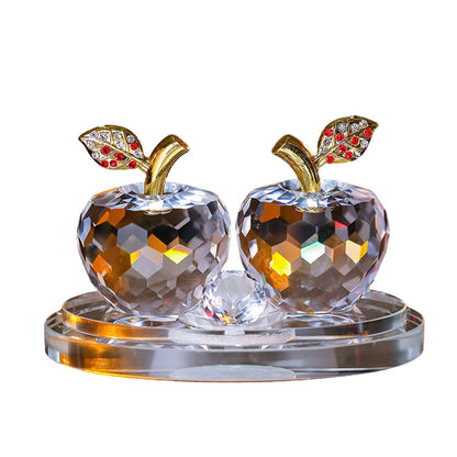 Crystal Apple Interior Craft Hanging Car Air Freshener