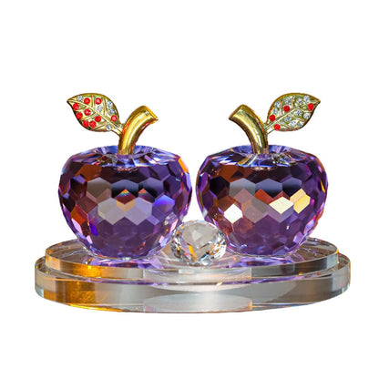 Crystal Apple Interior Craft Hanging Car Air Freshener