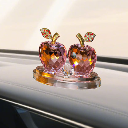 Crystal Apple Interior Craft Hanging Car Air Freshener